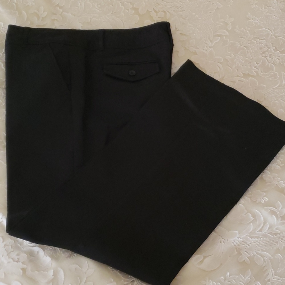 NWOT, Wide Leg Black Pants, 10